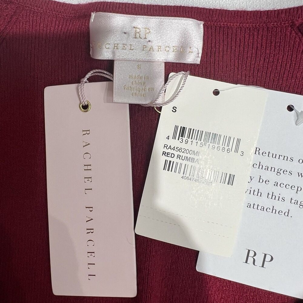 Rachel Parcell Red Romba Midi Sweater Dress Sz S Red A-line Classic Valentine - Picture 3 of 13